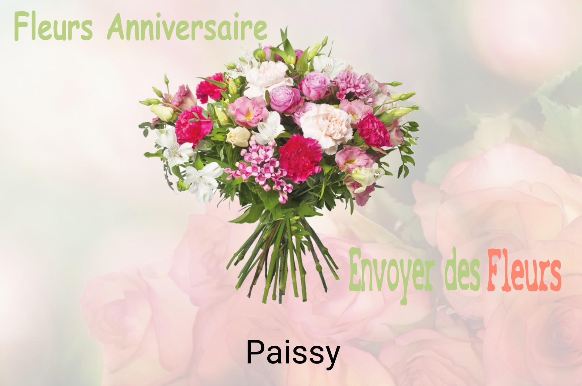 Bouquet de fleurs d’anniversaire livré à Paissy