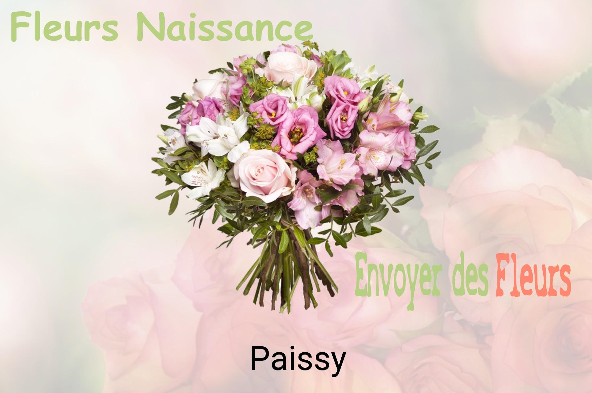 Bouquet de fleurs de naissance livré à Paissy